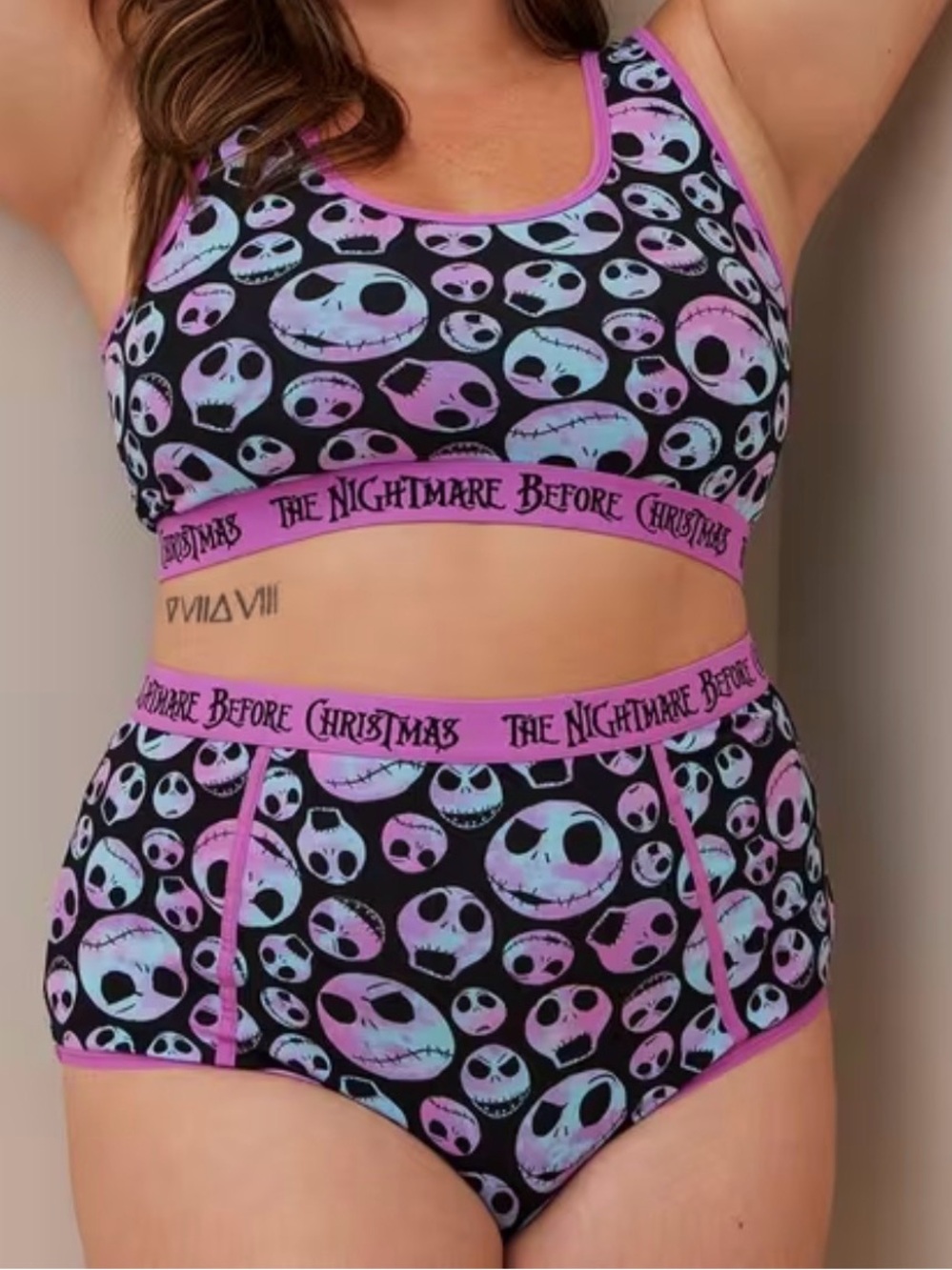 Torrid Disney Nightmare Before Christmas Bralette and Panty Set NWT 1/1X